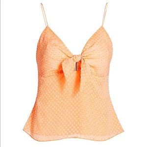 Alice + Olivia Peach Roe Tank